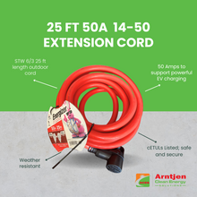 Load image into Gallery viewer, Energizer 25 ft 50 Amp 14-50 Extension Cord