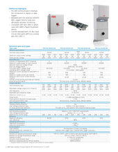 Load image into Gallery viewer, Page 2 of datasheet for ABB 3600W Inverter, PVI-3.6-OUTD-S-US-A