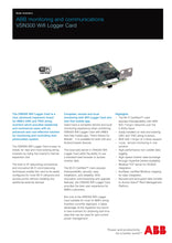 Load image into Gallery viewer, Page 1 of datasheet for PowerOne (ABB) VSN300 Wifi Data Logger Card