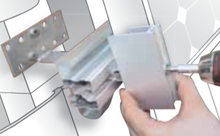 Load image into Gallery viewer, Photo of installation of Schletter End Clamp, Rapid2+, Non-Grounding