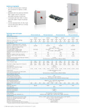 Load image into Gallery viewer, Page 2 of datasheet for ABB 3000W Inverter PVI-3.0-OUTD-S-US-A
