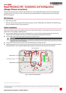 Page 1 of datasheet of SolarEdge Rapid Shutdown Kit